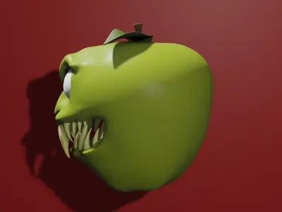 Crazy Apple Free 3D model
