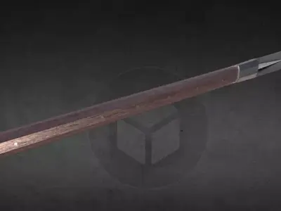 Spear Sword Free low-poly 3D model