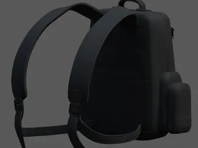 Backpack military combat soldier armor scifi Generic  Low-poly 3D model