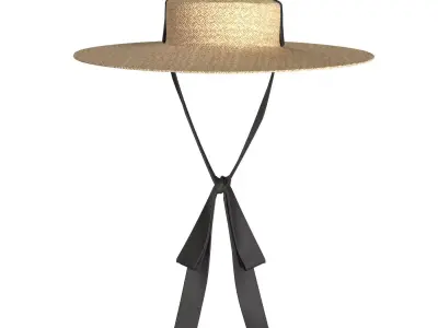 Ribbon Garden Hat 3D model