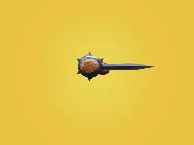 Epic Ax of Evil Low-Poly Ready Game Free low-poly 3D model