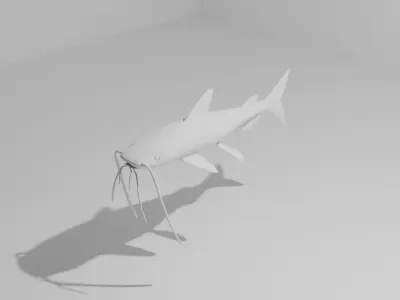 Lau Lau Fish Base Mesh Low-poly 3D model