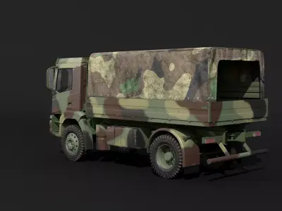 Generic Military Camo Truck 3D model
