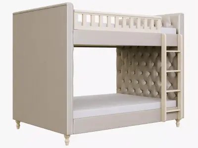 Restoration Hardware Chesterfield Full-Over-Full Bunk Bed 3D model