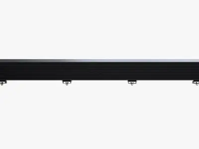 Large Amber LED Light Bar 3D model