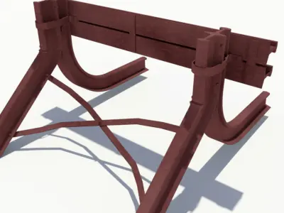 Buffer Stop railway 3D model