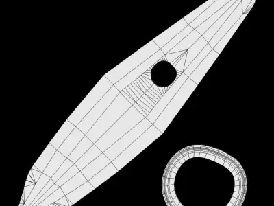 Greenland SouthWest Kayak Free low-poly 3D model