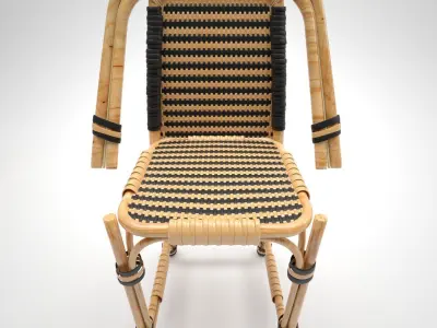 Rattan Chair Free 3D model