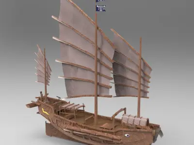 Renaissance Ships 3D model