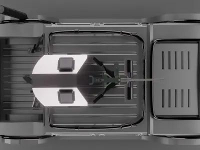 Hummer h1 Military Vehicle Low-poly 3D model