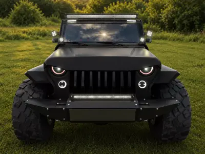 Off-road  jeep Low-poly 3D model