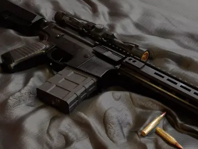 Rifle MK216 3D model