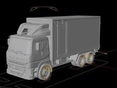 Mitsubishi Fuso Shogun Cargo Truck 3D model
