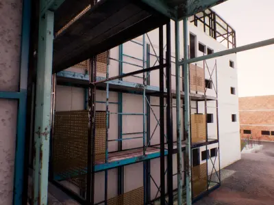 Modular Construction Site by Molendini Low-poly 3D model