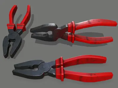nippers pliers Low-poly 3D model buy