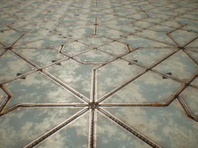 PBR Sci-Fi Industrial Texture 65 Low-poly 3D model