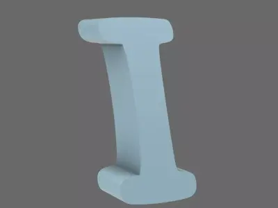 Space Knights V10B Standard Roman Numeral 01 Shoulder Symbols 3D print model