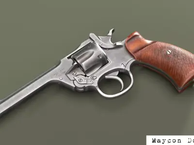 RevolverEnfield Low-poly 3D model