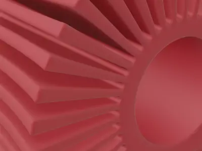 Plastic Exquisite Heat Sink Toy 3D model