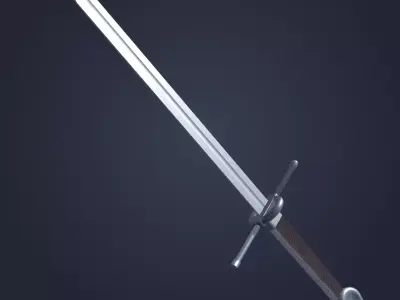 Medieval sword 3D model get