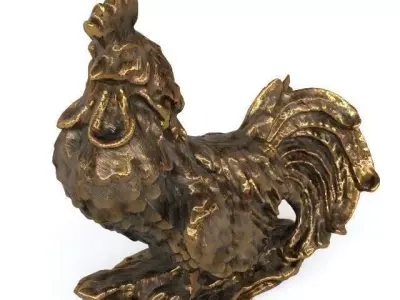 Cock figure 3D model