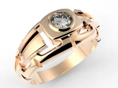 Industrial ring 3D print model