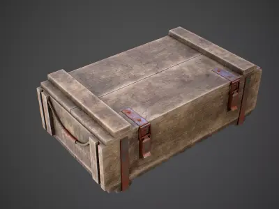 Realistic Military Loot Crate - AAA Asset Low-poly 3D model