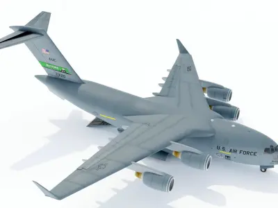 C-17 Globemaster with Interior 3D model