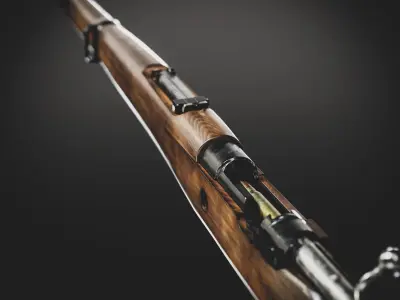 M48 Rifle Low-poly 3D model