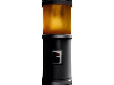 SciFi Futuristic Lamp Low-poly 3D model