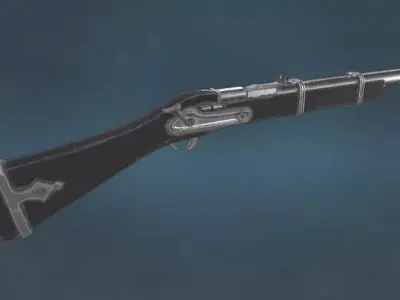 Rifle Fremy SpeedDraw - Rokka  Brave of the Six Flowers FMA3D Free low-poly 3D model