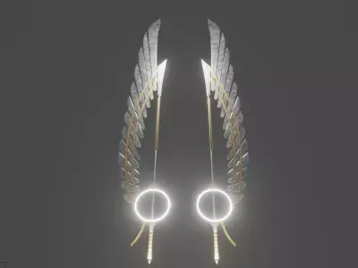 Sword of Seraph Low-poly 3D model