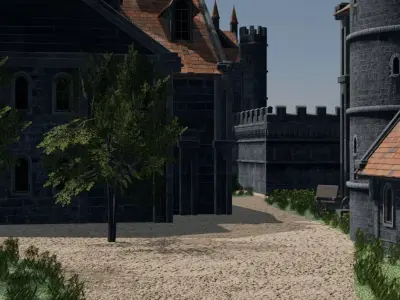 Castle Town 3D model purchase