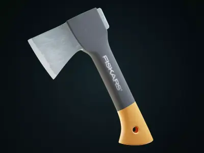 Axe Fiskars Low-poly 3D model