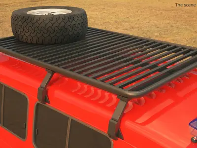 SUV Roof Cargo Platform 3D model