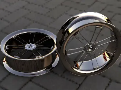Car Wheels and Rims  3D model