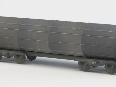 Train wagon Low-poly 3D model purchase