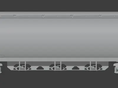 H0 1-87 scale Tagnpps 102 grain wagon 3D print model