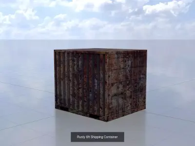 Rusty Cargo-Containers all Versions 3D Model Pack