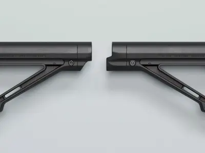 MOE Fixed Carbine Stock - Replica Low-poly 3D model