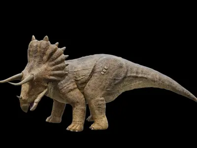 Monster Triceratops - Prehistoric Dinosaurs Low-poly 3D model