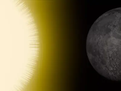 Moon 3d Low-poly 3D model