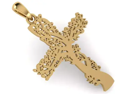CROSS PENDANT CR177 3D print model