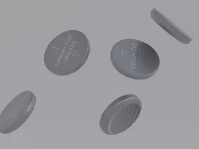 CMOS Battery Low-poly 3D model