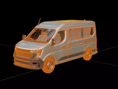 Renault Master Passenger Van 3D model