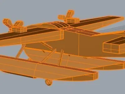 Seaplane basic shape 3D model