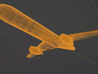 Fictional Twin Engine T-Tail Jetliner 7N7-300 Inspired 3D model