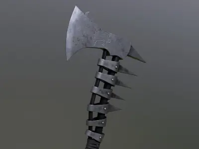 Viking Axe GameReady Realistic PBR model Low-poly 3D model