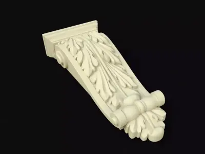 carved pilaster 3D model 14