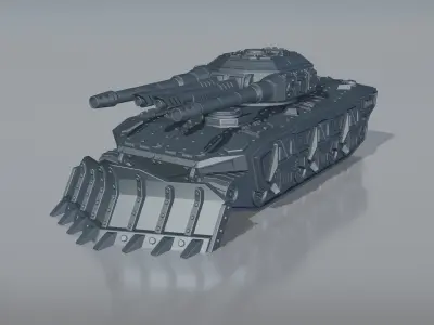 Battle tank V-4 -model for 3d printer 3D print model